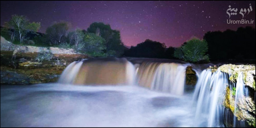 آبشار-باراندور-هنگام-شب